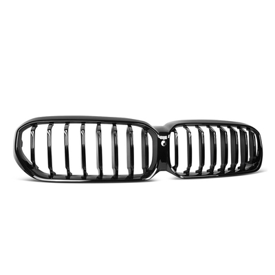 High Quality Single ABS Or Carbon Fiber Slat Gloss Black Front Bumper Grill For BMW G30 G38 2020-IN